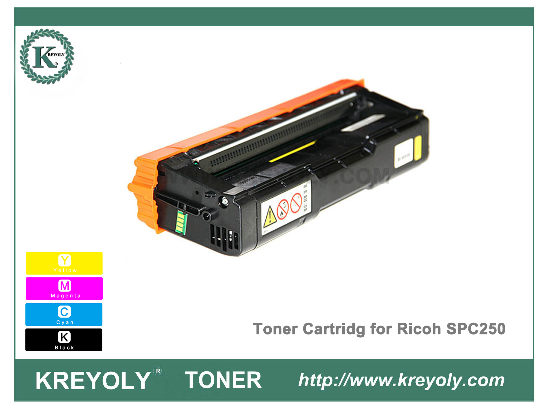 Cartouche de toner couleur Ricoh pour SPC250 SPC250DN SPC261